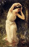 Charles-Amable Lenoir A Nymph In The Forest oil painting reproduction